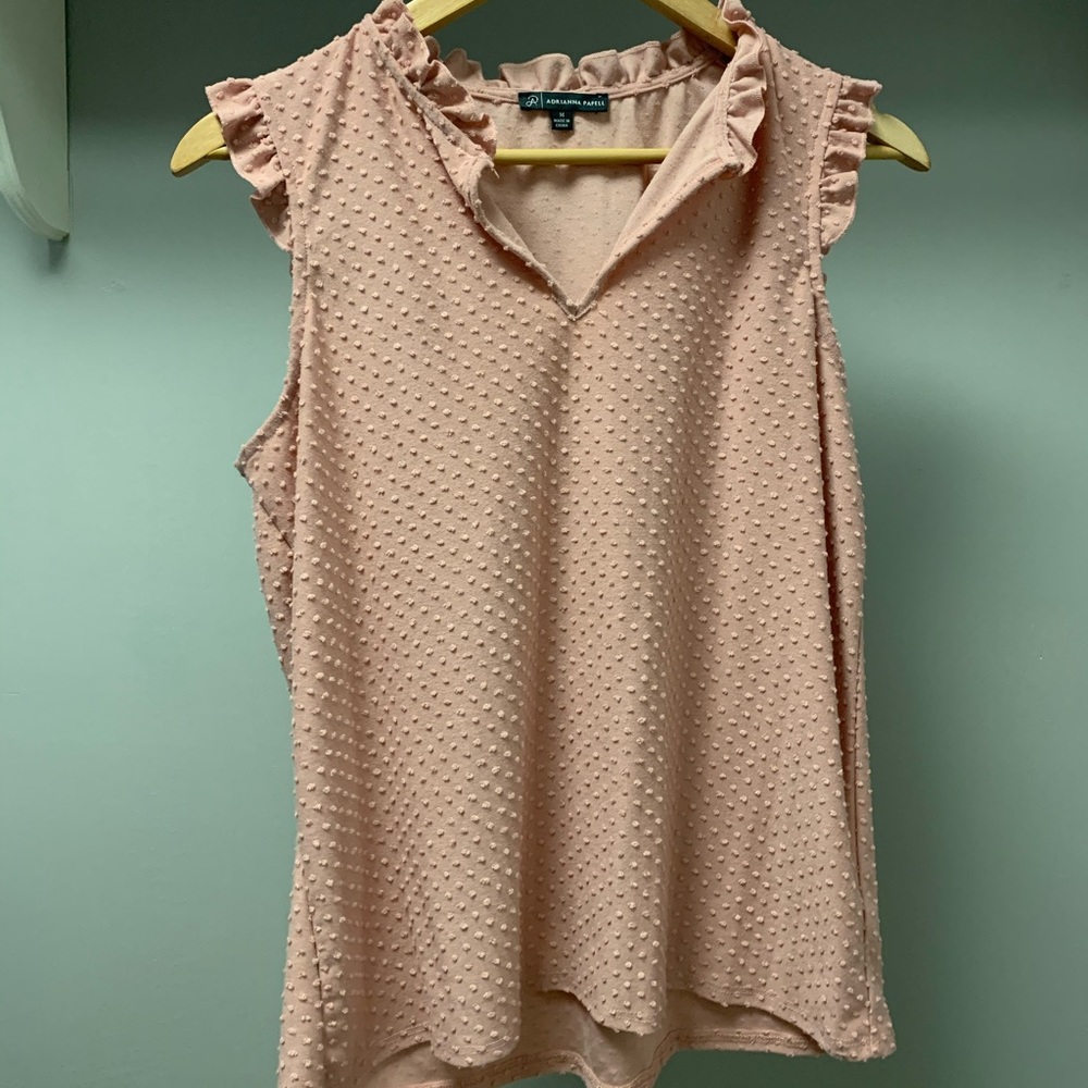 Adrianna Papell Blush Sleeveless Top